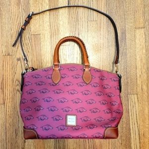 Dooney & Bourke Arkansas Razorbacks Zip Satchel